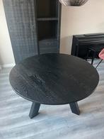 Mooie ronde zwarte eettafel, Huis en Inrichting, Tafels | Eettafels, Ophalen, Zo goed als nieuw, Rond, 100 tot 150 cm