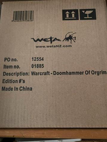 Weta Doomhammer of Orgrim statue beschikbaar voor biedingen