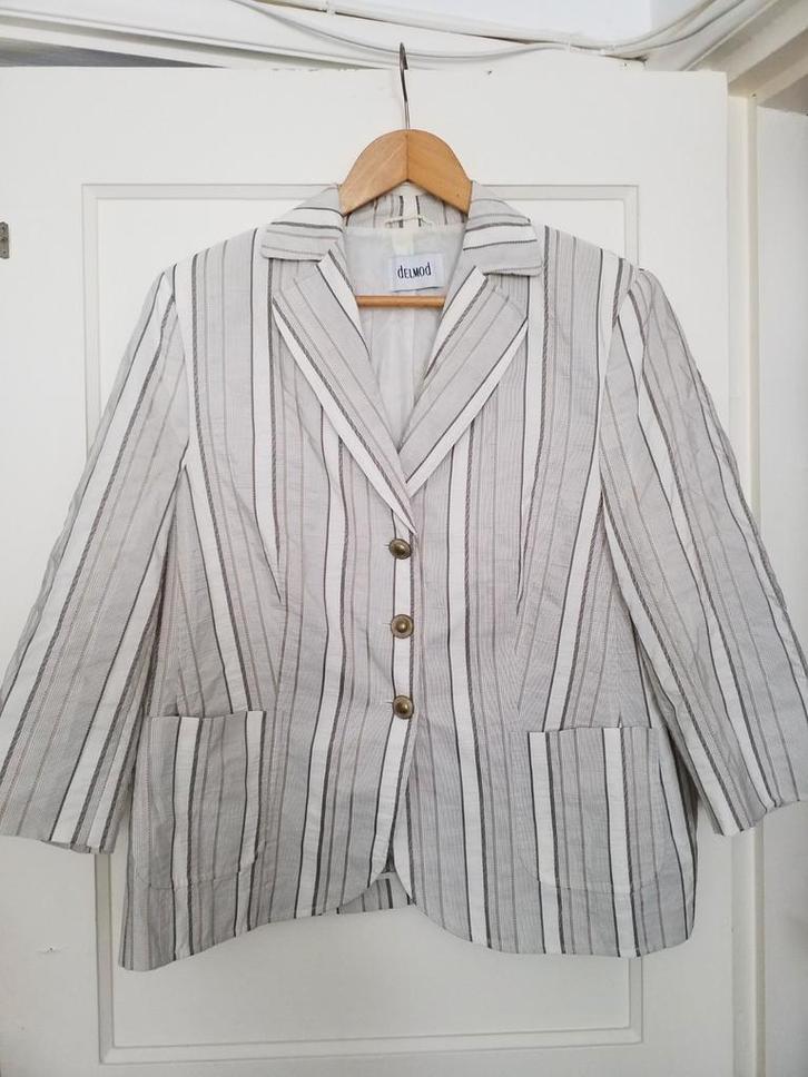 Blazer Delmod maat 46 ( in nieuwstaat ), Kleding | Dames, Jasjes, Kostuums en Pakken, Zo goed als nieuw, Jasje, Maat 46/48 (XL) of groter