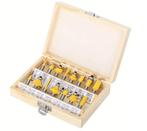 Luxe houtfrees set 15 stuks 6.35mm met opbergdoos, Ophalen of Verzenden, Nieuw, Elektrisch, Bovenfrees