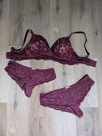 paars lingeriesetje hunkemoller 85E slips XL, Kleding | Dames, Ondergoed en Lingerie, Ophalen of Verzenden, Paars, Slip