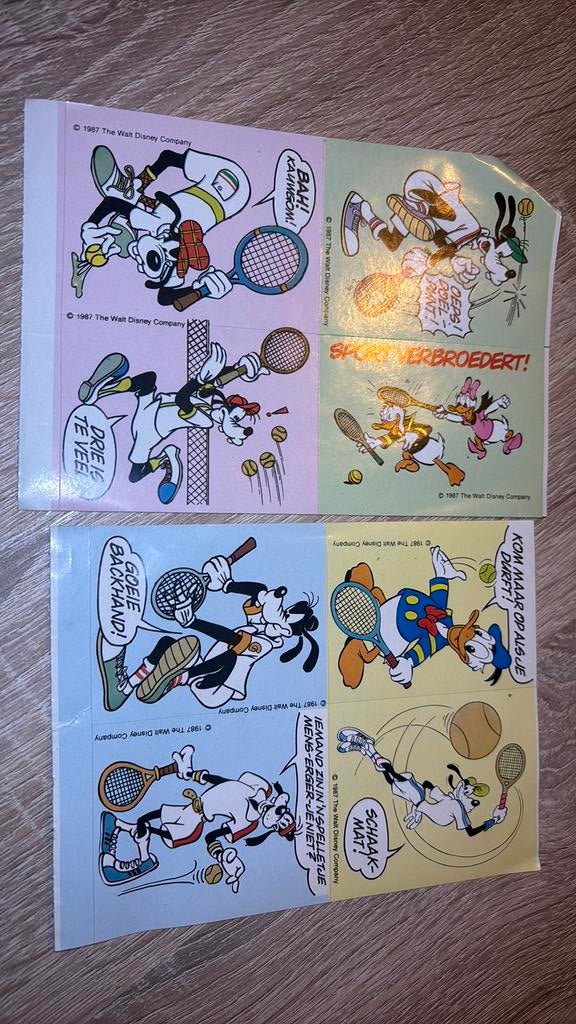 Donald duck stickers 1987, Ophalen of Verzenden, Donald Duck, Zo goed als nieuw, Overige typen