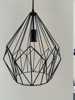 Zwarte Metalen Hanglamp, Huis en Inrichting, Ophalen of Verzenden, Zo goed als nieuw, Metaal, Minder dan 50 cm
