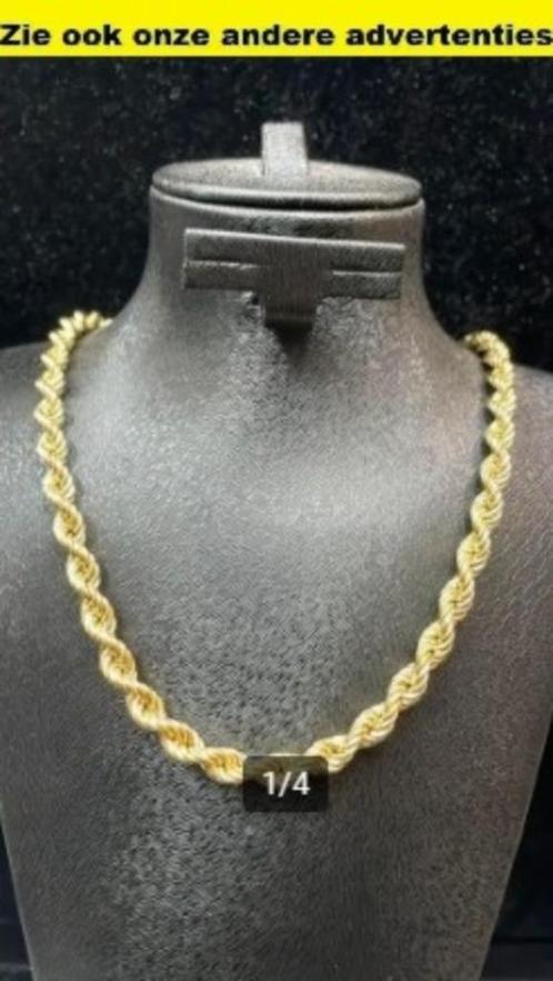 14k Gouden Rope Ketting 22,8gram (Nieuw) 70cm lang-5,9-mm, Sieraden, Tassen en Uiterlijk, Kettingen, Nieuw, Goud, Geel, Verzenden