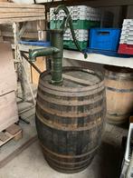 Grote houten eiken regenton met handpomp 300 liter NIEUW, 150 liter of meer, Nieuw, Ophalen of Verzenden, Met pomp