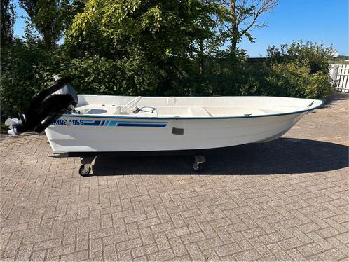 Ryds 405 visboot, Watersport en Boten, Vis- en Consoleboten, Gebruikt, Tot 10 pk, 3 tot 6 meter, Benzine, Buitenboordmotor, Polyester