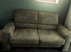 2-Zits bank Microleder groen, Ophalen, Gebruikt, 150 tot 200 cm, Tweepersoons