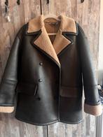 Zwarte Zara leren jas met bont, Ophalen, Zo goed als nieuw, Maat 36 (S), Zwart