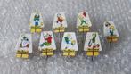 8 verschillende speldjes blue band margarine, Verzamelen, Speldjes, Pins en Buttons, Ophalen of Verzenden, Zo goed als nieuw