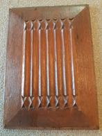 Antiek, 18e eeuw eikenhouten  briefpaneel uit kist of kast, Ophalen of Verzenden