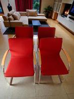 4x THONET stoelen eettafel vergaderstoel in nette staat!, Ophalen, Modern design, Zo goed als nieuw, Rood