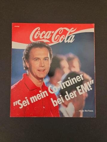 Panini/Coca-Cola: EURO 88 MINI-Paniniposter -leeg/nieuwstaat beschikbaar voor biedingen