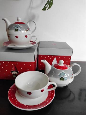 Tea for one theeserviesjes kerst kabouter beschikbaar voor biedingen