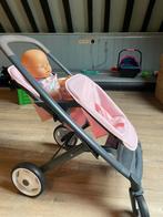 Duo poppenwagen Smoby, Kinderen en Baby's, Speelgoed | Poppen, Ophalen of Verzenden, Zo goed als nieuw, Babypop