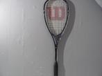 squashracket van Wilson the aggressor 100 aero high beam, Sport en Fitness, Squash, Ophalen of Verzenden, Zo goed als nieuw, Racket