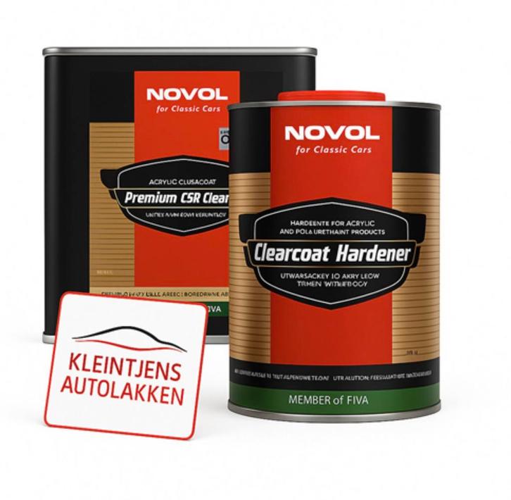 Novol For Classic Cars CRS Clear Coat 2,5L + Hardener 0,84L, Auto diversen, Onderhoudsmiddelen, Ophalen of Verzenden