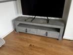 Grijs tv meubel, Ophalen, Gebruikt, 100 tot 150 cm, Minder dan 100 cm