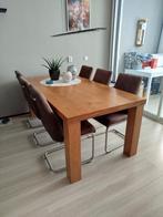Eettafel met 6 stoelen, Ophalen, Gebruikt, 4 tot 6 stoelen