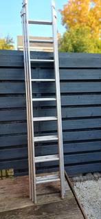 Uitschuifbare Aluminium Ladder 3x2.5m, Doe-het-zelf en Verbouw, Ladders en Trappen, Ophalen