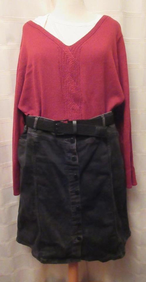 Jeansrok nieuw zwart maat 46 A14, Kleding | Dames, Rokken, Zo goed als nieuw, Maat 46/48 (XL) of groter, Zwart, Boven de knie