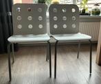 Twee witte IKEA stoelen, Huis en Inrichting, Stoelen, Ophalen, Gebruikt, Twee, Wit