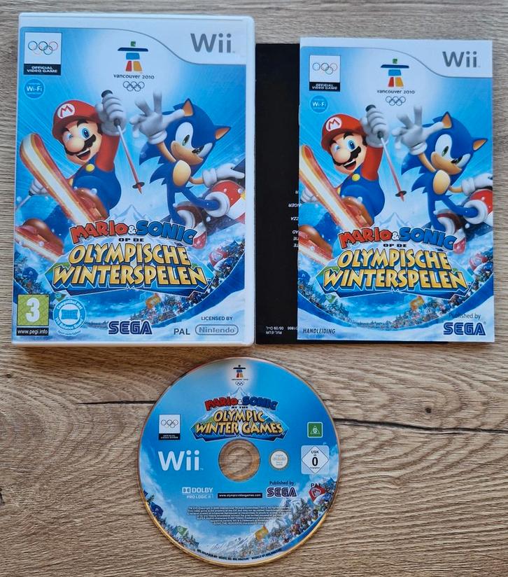 Mario & Sonic op de Olympische Winterspelen wii compleet, Spelcomputers en Games, Games | Nintendo Wii, Gebruikt, Racen en Vliegen