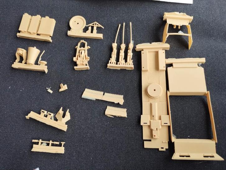 MAC 3502 WWII Duitse Drilling SdKfz 251/21 Conversie, Hobby en Vrije tijd, Modelbouw | Auto's en Voertuigen, Gebruikt, Tank, 1:32 tot 1:50