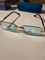 Gucci Zonnebril Lichtblauw Goud - Nieuw & Krasvrij GG1221S, Ophalen of Verzenden, Zo goed als nieuw, Blauw, Overige merken