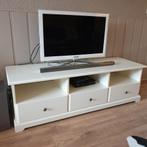 Witte TV Kast met Lades, Ophalen, Gebruikt, Overige houtsoorten, Modern