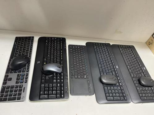 Logitech Dell Microsoft draadloos toetsenbord en muis, Computers en Software, Toetsenborden, Gebruikt, Qwerty, Draadloos, Ophalen of Verzenden