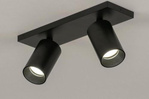 plafondlamp zwart spots badkamer keuken tafel bed bank lamp, Huis en Inrichting, Lampen | Spots, Nieuw, Led, Ophalen of Verzenden