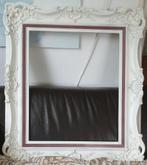 Lijst, groot, hout, créme, h 83 - br 73 cm. d 7 cm, Ophalen, Gebruikt, 75 cm of meer, 50 tot 75 cm