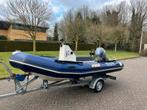 Zodiac pro 500 hypalon motor 2021 trailer 2022, Watersport en Boten, Rubberboten, Ophalen, Benzine, Minder dan 70 pk, Overige materialen