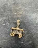14k Gouden Woonwagen Hanger, Ophalen of Verzenden, Zo goed als nieuw, Goud
