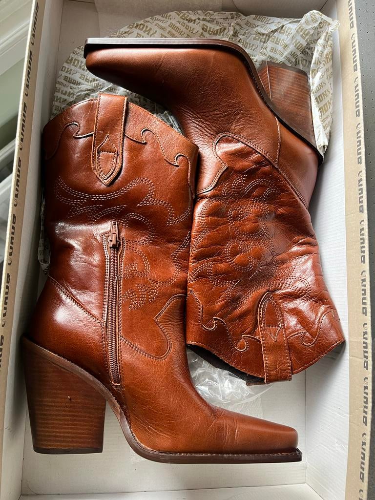 Bronx cowboy laarzen maat 38, Bruin, Lage of Enkellaarzen, Nieuw, Ophalen of Verzenden