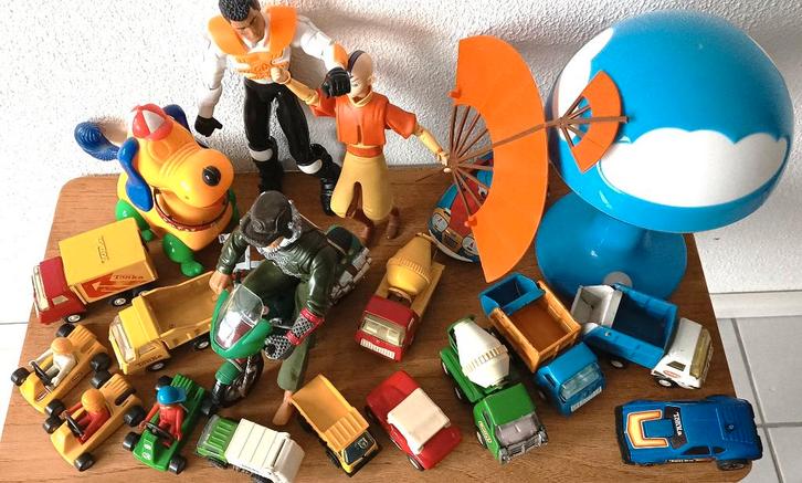Vintage speelgoed -Tonka - Actionman Grizzly -Texaco-Avator, Verzamelen, Speelgoed, Gebruikt, Ophalen