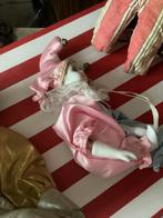 Pierrot // porselein hoog 24 en 38 cm, Verzamelen, Poppen, Ophalen of Verzenden, Zo goed als nieuw, Pop