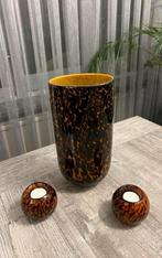 Vaas met 2 kaarsen, Ophalen, Zo goed als nieuw, Glas, Minder dan 50 cm