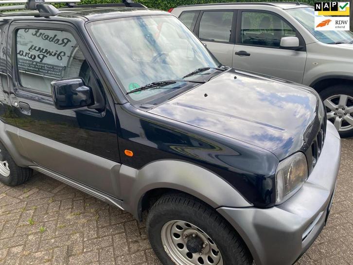 Suzuki Jimny 1.3 two-tone, zwart/grijs met uitzonderlijk wei, Auto's, Suzuki, Bedrijf, Te koop, Jimny, 4x4, ABS, Airbags, Airconditioning