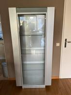 Vitrinekast met verlichting en 3 glasplaten, Huis en Inrichting, Ophalen, 50 tot 100 cm, Zo goed als nieuw, 150 tot 200 cm