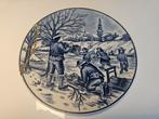 Porseleinen wandbord van Royal Delft Blauw handwerk, Antiek en Kunst, Ophalen
