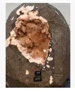Geode Heulandiet India, 1212 gram, 12 x 9 x 8 cm vaste prijs, Verzamelen, Ophalen of Verzenden, Mineraal