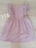 Feestjurk jurk roze zwart stippen zara look 116 ☘️, Kinderen en Baby's, Kinderkleding | Maat 116, Ophalen of Verzenden, Zo goed als nieuw