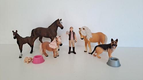 Schleich figuren set, Verzamelen, Dierenverzamelingen, Zo goed als nieuw, Beeldje of Figuurtje, Paard, Ophalen of Verzenden