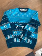 KLM Kersttrui - Blauw met Vliegtuig, Kleding | Heren, Ophalen of Verzenden, Zo goed als nieuw, Maat 56/58 (XL), Blauw