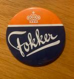 Button Fokker Speldje/Pin, Ophalen of Verzenden, Gebruikt, Merk, Speldje of Pin