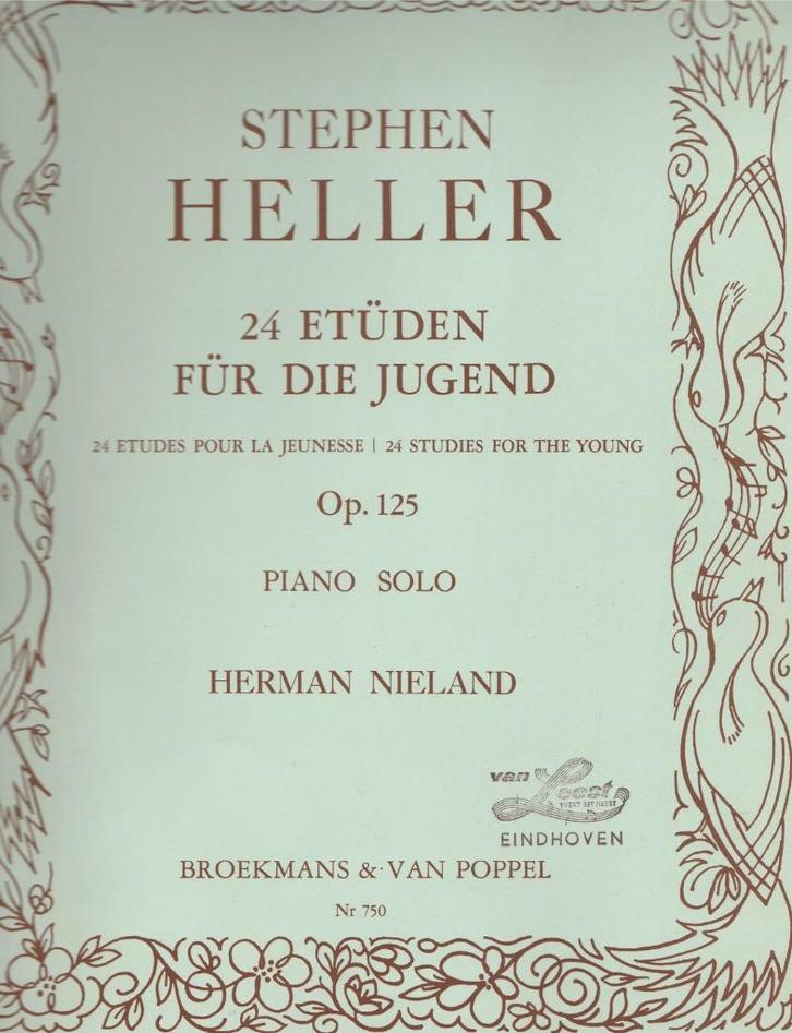 Classical : 25 Etudes / HELLER op 125 SHEETMUSIC, Boeken, Muziek, Gelezen, Artiest, Ophalen