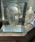 Kosta Boda sculptuur head face blok van Bertil Vallien, Ophalen of Verzenden