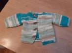 NIEUW handgemaakt vestje Mt 3-6 mnd, Kinderen en Baby's, Babykleding | Maat 62, Ophalen of Verzenden, Nieuw, Meisje, Truitje of Vestje
