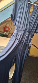 Blauwe jumpsuit met riem - Maat L, Maat 38/40 (M), Blauw, Ophalen of Verzenden, Onbekend